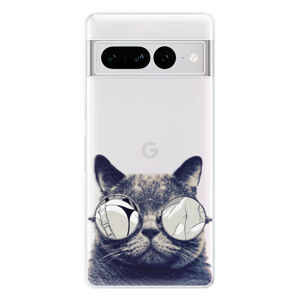 Odolné silikónové puzdro iSaprio - Crazy Cat 01 - Google Pixel 7 Pro 5G