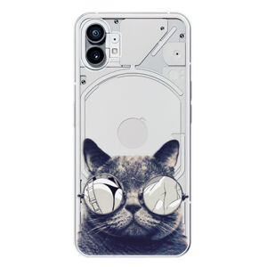 Odolné silikónové puzdro iSaprio - Crazy Cat 01 - Nothing Phone (1)