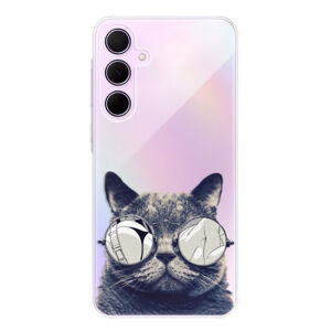 Odolné silikónové puzdro iSaprio - Crazy Cat 01 - Samsung Galaxy A35 5G