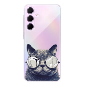 Odolné silikónové puzdro iSaprio - Crazy Cat 01 - Samsung Galaxy A55 5G