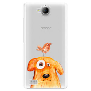 Plastové puzdro iSaprio - Dog And Bird - Huawei Honor 3C