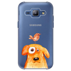 Plastové puzdro iSaprio - Dog And Bird - Samsung Galaxy J1