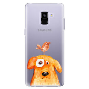 Plastové puzdro iSaprio - Dog And Bird - Samsung Galaxy A8+