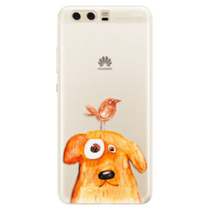 Silikónové puzdro iSaprio - Dog And Bird - Huawei P10