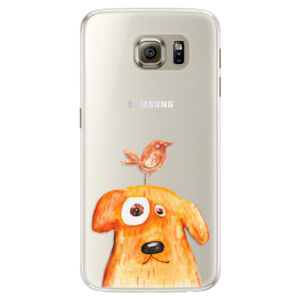 Silikónové puzdro iSaprio - Dog And Bird - Samsung Galaxy S6 Edge