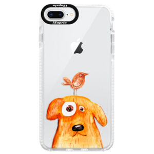 Silikónové púzdro Bumper iSaprio - Dog And Bird - iPhone 8 Plus