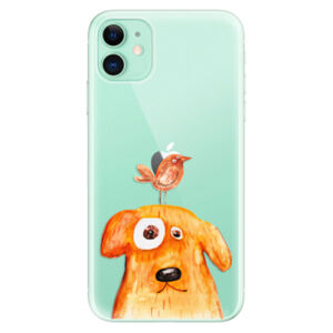 Odolné silikónové puzdro iSaprio - Dog And Bird - iPhone 11