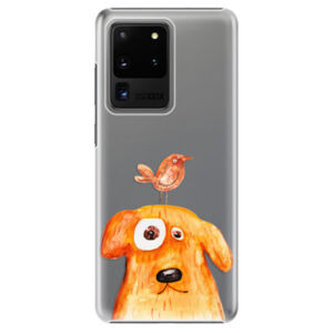 Plastové puzdro iSaprio - Dog And Bird - Samsung Galaxy S20 Ultra