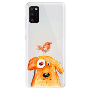 Odolné silikónové puzdro iSaprio - Dog And Bird - Samsung Galaxy A41