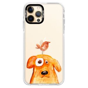Silikónové puzdro Bumper iSaprio - Dog And Bird - iPhone 12 Pro