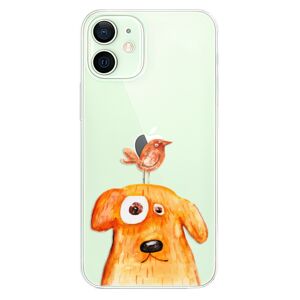 Odolné silikónové puzdro iSaprio - Dog And Bird - iPhone 12 mini