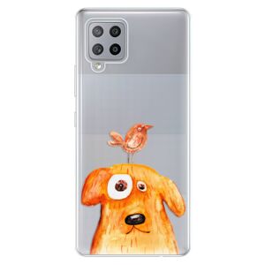 Odolné silikónové puzdro iSaprio - Dog And Bird - Samsung Galaxy A42