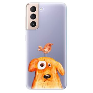 Odolné silikónové puzdro iSaprio - Dog And Bird - Samsung Galaxy S21