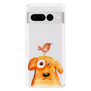 Odolné silikónové puzdro iSaprio - Dog And Bird - Google Pixel 7 Pro 5G