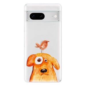 Odolné silikónové puzdro iSaprio - Dog And Bird - Google Pixel 7 5G
