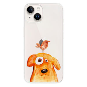 Odolné silikónové puzdro iSaprio - Dog And Bird - iPhone 15 Plus