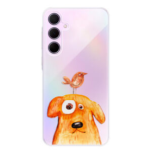 Odolné silikónové puzdro iSaprio - Dog And Bird - Samsung Galaxy A35 5G