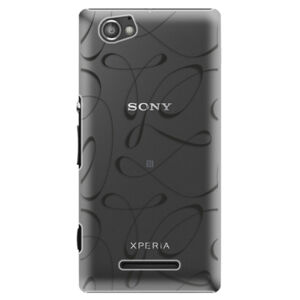 Plastové puzdro iSaprio - Fancy - black - Sony Xperia M