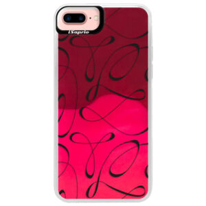 Neónové púzdro Pink iSaprio - Fancy - black - iPhone 7 Plus