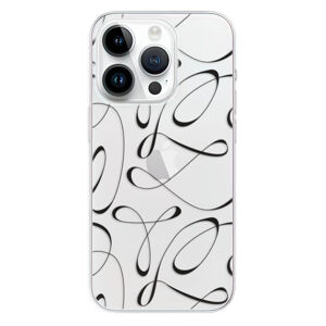Odolné silikónové puzdro iSaprio - Fancy - black - iPhone 15 Pro