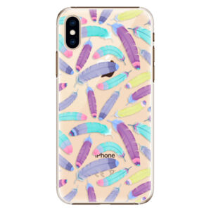 Plastové puzdro iSaprio - Feather Pattern 01 - iPhone XS