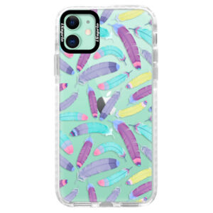 Silikónové puzdro Bumper iSaprio - Feather Pattern 01 - iPhone 11