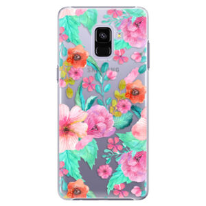 Plastové puzdro iSaprio - Flower Pattern 01 - Samsung Galaxy A8+