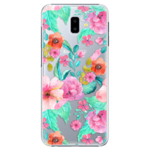 Plastové puzdro iSaprio - Flower Pattern 01 - Samsung Galaxy J6+