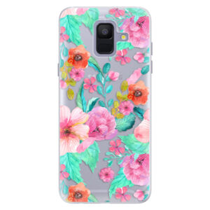 Silikónové puzdro iSaprio - Flower Pattern 01 - Samsung Galaxy A6
