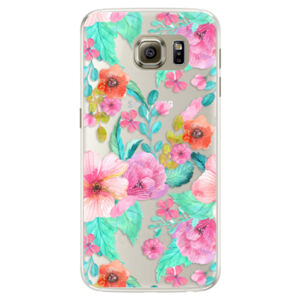 Silikónové puzdro iSaprio - Flower Pattern 01 - Samsung Galaxy S6 Edge