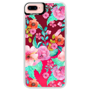 Neónové púzdro Pink iSaprio - Flower Pattern 01 - iPhone 7 Plus