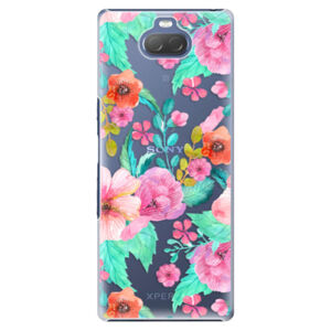 Plastové puzdro iSaprio - Flower Pattern 01 - Sony Xperia 10 Plus