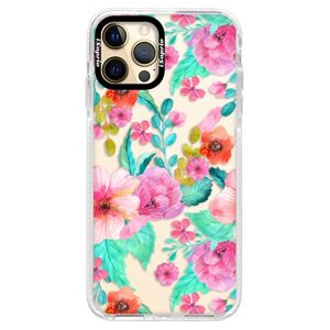 Silikónové puzdro Bumper iSaprio - Flower Pattern 01 - iPhone 12 Pro Max
