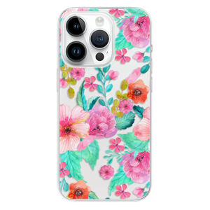 Odolné silikónové puzdro iSaprio - Flower Pattern 01 - iPhone 15 Pro