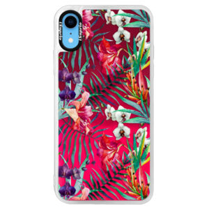 Neónové púzdro Pink iSaprio - Flower Pattern 03 - iPhone XR
