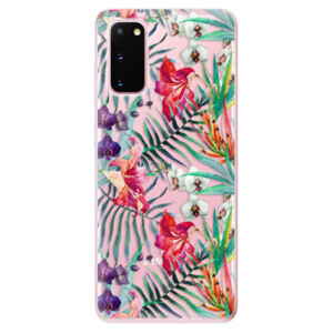 Odolné silikónové puzdro iSaprio - Flower Pattern 03 - Samsung Galaxy S20