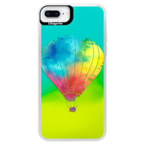 Neónové puzdro Blue iSaprio - Flying Baloon 01 - iPhone 8 Plus
