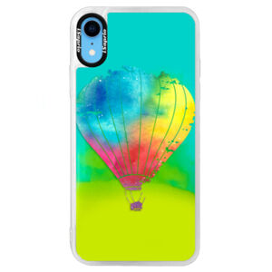 Neónové puzdro Blue iSaprio - Flying Baloon 01 - iPhone XR