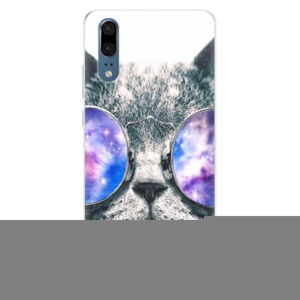 Silikónové puzdro iSaprio - Galaxy Cat - Huawei P20