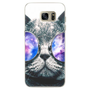 Silikónové puzdro iSaprio - Galaxy Cat - Samsung Galaxy S7