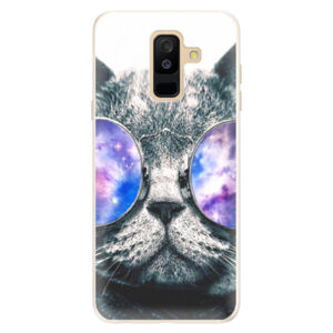 Silikónové puzdro iSaprio - Galaxy Cat - Samsung Galaxy A6+