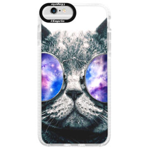 Silikónové púzdro Bumper iSaprio - Galaxy Cat - iPhone 6/6S