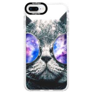 Silikónové púzdro Bumper iSaprio - Galaxy Cat - iPhone 8 Plus