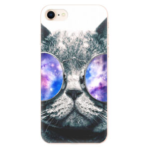 Odolné silikónové puzdro iSaprio - Galaxy Cat - iPhone 8