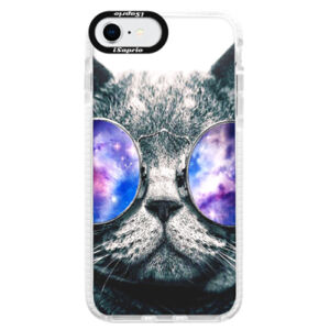 Silikónové puzdro Bumper iSaprio - Galaxy Cat - iPhone SE 2020
