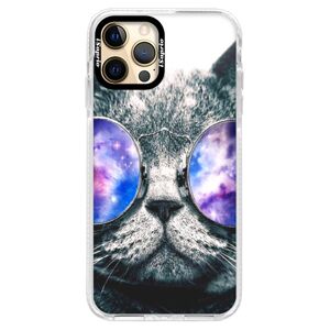 Silikónové puzdro Bumper iSaprio - Galaxy Cat - iPhone 12 Pro