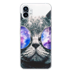 Odolné silikónové puzdro iSaprio - Galaxy Cat - Nothing Phone (1)