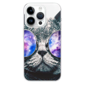 Odolné silikónové puzdro iSaprio - Galaxy Cat - iPhone 15 Pro