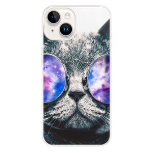 Odolné silikónové puzdro iSaprio - Galaxy Cat - iPhone 15 Plus