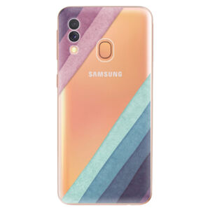 Odolné silikónové puzdro iSaprio - Glitter Stripes 01 - Samsung Galaxy A40